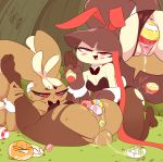  anal anal_penetration anus bow_tie clothing collar easter_egg egg female gaghiel hi_res kneeling lopunny masterploxy mawile nintendo oviposition penetration pok&eacute;mon pok&eacute;mon_(species) spread_legs spreading torn_clothing vaginal vaginal_penetration video_games 