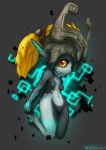  2019 breasts featureless_breasts featureless_crotch female hair hi_res humanoid imp long_hair markings midna multicolored_skin nintendo pointy_ears signature solo the_gentle_giant the_legend_of_zelda twili twilight_princess video_games 