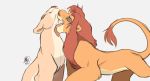  2019 cuddling disney duo eyes_closed felid female feral feral_on_feral fur hi_res licking lion looking_pleasured love male male/female mammal mane multicolored_fur nala neck_lick open_mouth pantherine raised_tail romantic_couple sasamaru simba simple_background sitting standing the_lion_king tongue tongue_out two_tone_fur white_background 