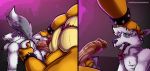  2019 absurd_res anal anal_penetration anthro anus balls bowser butt canid canine digital_media_(artwork) doost erection fur hi_res humanoid humanoid_penis koopa male male/male mammal mario_bros nintendo nude open_mouth penetration penis scalie sex simple_background smile spikes tongue video_games 