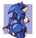  2019 anus areola balls big_breasts blush breasts butt clothing condom dickgirl ear_piercing eulipotyphlan fishnet gloves green_eyes hedgehog intersex jacket legwear looking_at_viewer mammal neayix nipple_tape nipples pasties penis piercing simple_background smile solo sonic_(series) sonic_the_hedgehog tape thick_thighs topwear 