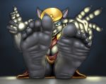  2019 5_fingers 5_toes anthro black_nose clothed clothing evil-sprite eyeshadow feet felid feline female foot_focus humanoid_feet looking_at_viewer makeup mammal mirage_(aladdin) signature skin_folds soles solo toes 
