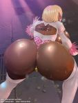  ass breasts dark_skin huge_ass large_breasts nier_(series) rebis short_hair 