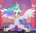  2018 balls blush dickgirl duo equid equine erection female feral friendship_is_magic horn horse intersex intersex/female looking_pleasured mackstack mammal my_little_pony penetration penis pony princess_celestia_(mlp) pussy tongue tongue_out twilight_sparkle_(mlp) vaginal vaginal_penetration winged_unicorn wings 