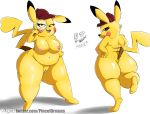  big_butt butt clothing crossgender detective_pikachu female hat headgear headwear hi_res magnifying_glass nintendo pikachu pok&eacute;mon pok&eacute;mon_(species) video_games viejillox 