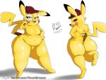  2019 anthro big_butt breasts butt crossgender detective_pikachu female hi_res magnifying_glass nintendo pikachu pok&eacute;mon pok&eacute;mon_(species) thick_thighs video_games viejillox 