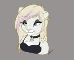  2019 anthro blonde_hair blue_eyes breasts clothed clothing d_vixie dennyvixen digital_media_(artwork) ear_piercing ear_ring felid female hair lion mammal pantherine piercing solo 