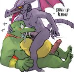  alien anthro bowserboy101 crocodilian donkey_kong_(series) dragon duo erection fellatio hi_res humanoid_penis king_k._rool king_k.rool male male/male metroid nintendo oral penile penis reptile ridley scalie sex simple_background super_smash_bros. super_smash_bros._ultimate video_games white_background 