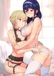  ass bra garter garter_belt harumi_hana ichihara_chiaki konbu_wakame lingerie pantsu sekai_de_ichiban_oppai_ga_suki! stockings thighhighs yuri 