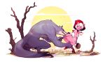  2017 absurd_res anthro anthro_on_feral anus apple balls basket bestiality big_breasts blonde_hair blush braided_hair breasts canid canine canis clothed clothing cyancapsule domestic_pig dress emelie female female_on_feral feral food freckles fruit hair hi_res hood little_red_riding_hood little_red_riding_hood_(copyright) looking_back mammal panties pink_skin plant purple_eyes pussy signature size_difference smile suid suina sus_(pig) teeth tree underwear wolf 