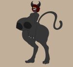  1_eye areola big_breasts big_butt big_hands black_fur breasts butt crescent_(coldfrontvelvet) cyclops demon felid feline female fur hair huge_breasts huge_butt mammal nipples nude red_hair redmoon83 small_head solo thick_thighs wide_hips 