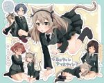  ... 4girls all_fours animal_ears arm_support azumi_(girls_und_panzer) back-to-back bangs black_footwear black_hair black_jacket black_neckwear black_ribbon black_skirt blue_eyes blush boots breasts brown_eyes brown_hair cat_ears cat_tail cleavage constricted_pupils cross-laced_footwear dress_shirt eyebrows_visible_through_hair fang female_pervert girls_und_panzer grey_eyes grey_hair hair_ribbon hand_on_another&#039;s_chin heavy_breathing highres indian_style jacket kemonomimi_mode kneeling lace-up_boots light_brown_hair long_hair long_sleeves looking_at_another looking_at_viewer looking_back lying medium_breasts megumi_(girls_und_panzer) military military_uniform miniskirt motion_lines multiple_girls necktie no_emblem no_shirt on_side one_side_up outline paw_print pencil_skirt pervert petting pleated_skirt print_bag ribbon round_eyewear rumi_(girls_und_panzer) seiza selection_university_military_uniform senta_(ysk_0218) shimada_arisu shirt sitting skirt spoken_ellipsis sweat swept_bangs tail trembling_penis uniform white_outline white_shirt 