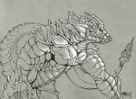  2019 anthro armor boneitis dragon inks spike_(disambiguation) 