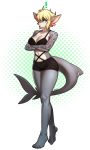  ! 2019 anthro breasts clothed clothing ear_piercing female fish hair hi_res looking_at_viewer marine pgm300 piercing shark simple_background solo underwear 