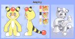  absurd_res ampharos amphy hi_res macro model_sheet nintendo pok&eacute;mon pok&eacute;mon_(species) rodricoro scraggy video_games 