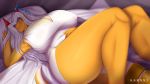  16:9 2019 aisyah_zaskia_harnny anthro bed big_breasts blush breasts clothed clothing dragon female hair harnny hi_res huge_breasts lying nipple_outline scalie solo voluptuous 
