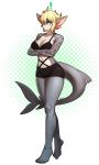  ! 2019 absurd_res anthro breasts clothed clothing ear_piercing female fish hair hi_res looking_at_viewer marine pgm300 piercing shark simple_background solo underwear 