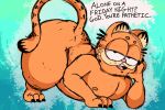  ass_up domestic_cat felid feline felis garfield garfield_(series) hi_res humor joke mammal meme nipples salamikii thick_thighs 