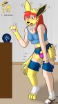  banana-of-doom2000 blush breasts clothing eeveelution female human_to_anthro jolteon nintendo panties pok&eacute;mon pok&eacute;mon_(species) species_transformation transformation underwear video_games worried 