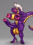  anthro areola balls big_balls big_breasts big_lips breasts claws dickgirl dragon erection hair hi_res horn huge_balls huge_breasts humanoid_penis hyper hyper_penis intersex lips muscular muscular_dickgirl muscular_intersex nipple_mouth nipples penis penis_mouth pink_lips prettypinkponyprincess purple_areola purple_nipples purple_penis solo standing vein veiny_penis 