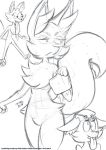  braixen canid canine cheese dairy_products derp_eyes female food mammal nintendo paws pok&eacute;mon pok&eacute;mon_(species) tataporn tongue tongue_out video_games 