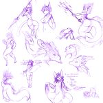  1:1 2016 3_fingers 6_breasts all_fours ambiguous_gender amulet anthro ass_up athletic blush breasts butt canid canine canis cervid clenched_teeth clothing dialogue digitigrade domestic_cat domestic_dog dragon ellen_heart felid feline felis female feral fox group hair hat headgear headwear hi_res hooves horn jumping long_hair looking_at_viewer mammal mane melee_weapon monochrome multi_breast navel nipples nude open_mouth pawpads polearm pussy short_hair simple_background sketch smile snout spear standing surprise teeth thick_thighs transformation watsup weapon white_background wide_hips wolf 