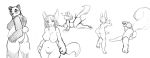  2017 anthro anus big_breasts breasts butt canid canine canis clawing clothing eyes_closed female giant_panda hair hi_res lagomorph leporid looking_at_viewer lying mammal masturbation monochrome nipples nude on_one_leg open_mouth pussy rabbit rear_view rodent sciurid short_hair simple_background slightly_chubby standing torn_clothing ursid vaginal vaginal_masturbation watsup white_background wolf 