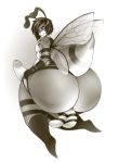  absurd_res alexaxes anthro arthropod backsack balls bee big_balls big_butt big_penis butt erection hair hi_res huge_butt humanoid_penis hymenopteran hyper hyper_butt insect looking_back male penis solo thick_thighs wings 