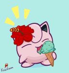  dessert food ice_cream jigglypuff krackdown9 nintendo pok&eacute;mon pok&eacute;mon_(species) video_games 