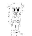  clothed clothing female human human_only line_art mammal not_furry pussy reallover shgurr solo 