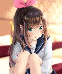  a.i._channel haru_(re_ilust) kizuna_ai seifuku tagme 