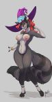  2019 absurd_res anthro blush breasts crossgender digital_media_(artwork) female fluffy fluffy_tail hi_res looking_at_viewer magolobo mammal nipples nude pose procyonid pussy raccoon shanukk simple_background smile solo 