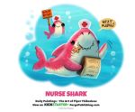  carpet_shark cryptid-creations duo fish ginglymostomatid humor marine nurse nurse_shark oral_vore pun shark sign underwater visual_pun vore water 