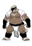  anthro belly brown_fur bulge clothing fundoshi fur humanoid_hands japanese_clothing kimun_kamui male mammal moobs navel overweight overweight_male pendant solo underwear unknown_artist ursid 