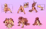  2014 all_fours annoyed anthro anus ass_up avian beak bird blonde_hair blush breasts chest_tuft egg eyes_closed female fingering fingering_self hair human human_to_anthro kneeling looking_at_viewer looking_pleasured mammal masturbation navel nipples nude open_mouth oviposition pussy sequence simple_background solo species_transformation tail_growth thick_thighs transformation tuft vaginal vaginal_masturbation watsup yellow_sclera 