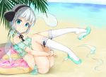  beach bikini hashimoto_w.s. kneehighs konpaku_youmu swimsuit touhou 