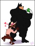  &lt;3 2017 anthro belly big_belly big_butt black_fur bobthetanuki brown_fur butt butt_worship clothing disney domestic_cat felid feline felis fur gloves goof_troop hat headgear headwear hi_res interspecies least_weasel male male/male mammal money musclegut muscular musk mustela mustelid musteline nude overweight peter_pete_sr. simple_background size_difference smarty_weasel smile suit sweat tailless tongue tongue_out white_background white_clothing white_gloves who_framed_roger_rabbit 