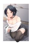  cleavage jjune tagme thighhighs 