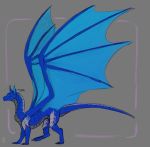  deviant-soulmates digital_media_(artwork) dragon feral hi_res horn male membranous_wings scalie smile solo standing western_dragon wings 