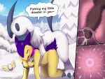  2019 absol absurd_res all_fours anthro anthro_on_feral anthro_penetrated areola bestiality breast_grab breasts cervical_penetration cloud collar cum cum_in_uterus cum_inside dialogue digital_media_(artwork) doggystyle duo english_text eyes_closed female female_on_feral female_penetrated feral feral_penetrating feral_penetrating_anthro from_behind_position hand_on_breast hi_res impregnation internal interspecies male male/female male_penetrating mammal nintendo nipples outside ovum penetration penis pok&eacute;mon pok&eacute;mon_(species) pok&eacute;mon_mystery_dungeon sex signature sky snow speech_bubble sperm_cell text typhlosion uterus vaginal vaginal_penetration video_games winick-lim ying 