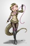  2018 akanishi_(kemono_friends) animal_humanoid biped blep blonde_eyebrows blonde_hair blush boots bottomwear breasts clothed clothing countershade_tail countershading digital_drawing_(artwork) digital_media_(artwork) eyebrows eyelashes female fishnet fishnet_legwear footwear forciaca front_view full-length_portrait fully_clothed glistening glowing_clothing green_bottomwear green_clothing green_scales green_skirt green_tail green_topwear grey_background hair hair_highlights head_tilt hi_res holding_object holding_whip hoodie humanoid japanese kemono_friends legwear light light_skin lighting long_tail looking_aside looking_away multicolored_hair multicolored_scales naughty_face pink_eyes pink_hair pink_highlights pink_tongue portrait reptile reptile_humanoid scales scalie scalie_humanoid shadow simple_background skirt small_waist smile snake_humanoid solo standing tan_countershading tan_scales tan_skin tan_tail thigh_boots thigh_highs tongue tongue_out topwear two_tone_hair two_tone_scales two_tone_tail whip 