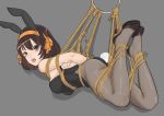  animal_ears bondage bunny_ears bunny_girl heels ivanfx pantyhose suzumiya_haruhi suzumiya_haruhi_no_yuuutsu tail 