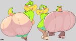  anthro big_butt boots bottomwear butt clothed clothing croc_(vimhomeless) crocodile crocodilian crocodylid female footwear reptile scalie shorts solo topless vimhomeless wide_hips 
