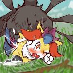  &lt;3 &lt;3_eyes 1:1 3_fingers black_fur blush braixen chest_tuft cum cum_in_pussy cum_inside cum_on_fur cum_on_ground cum_on_leg cum_splatter dragon duo female female_penetrated fur furred_dragon grass hi_res hydreigon inner_ear_fluff male male/female male_penetrating minami_juuji motion_lines nintendo one_eye_closed open_mouth orgasm penetration penis pok&eacute;mon pok&eacute;mon_(species) pussy_juice red_eyes red_fur red_penis shaking size_difference snout spread_legs spreading trembling tuft vaginal vaginal_penetration video_games white_fur yellow_fur 