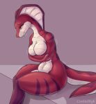  anthro breasts cobra cooliehigh female hi_res reptile scalie shaking shivering sitting snake solo 
