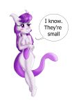  2019 anthro biped blush breasts dialogue digital_media_(artwork) domestic_cat english_text fan_character felid feline felis female hair hi_res kendratheshinyeevee legendary_pok&eacute;mon looking_away mammal mewtwo navel nintendo nipples nude pok&eacute;mon pok&eacute;mon_(species) pok&eacute;morph purple_eyes purple_hair pussy simple_background small_breasts solo standing text thick_thighs video_games wide_hips 