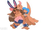  &lt;3 &lt;3_eyes all_fours anthro anthro_on_anthro anthro_penetrated anthro_penetrating anthro_penetrating_anthro blue_clothing blue_topwear breasts brown_hair cleavage clothed clothing cum cum_splatter disney fake_ears fake_rabbit_ears female female_penetrated fishnet fishnet_legwear from_behind_position hair hair_grab incest kandlin kanga legwear leotard macropod male male/female male_penetrating mammal marsupial mother mother_and_son nipple_outline orgasm parent penetration pink_tongue roo_(winnie_the_pooh) saliva sex son sweat tears tongue topwear winnie_the_pooh_(franchise) wrist_cuff 