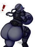  2019 big_breasts big_butt breasts butt clothed clothing colored costume digital_drawing_(artwork) digital_media_(artwork) female hi_res huge_breasts huge_butt hyper hyper_breasts hyper_butt konami metal_gear naughtygryph partially_clothed simple_background solo thick_thighs video_games 