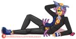  absurd_res alien anthro clothed clothing collar gloves hi_res ladypixelheart open_shirt pinup pleather pose tentacles 