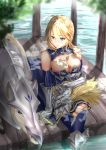  armor artoria_pendragon_(lancer) cleavage fate/grand_order tsukasa 